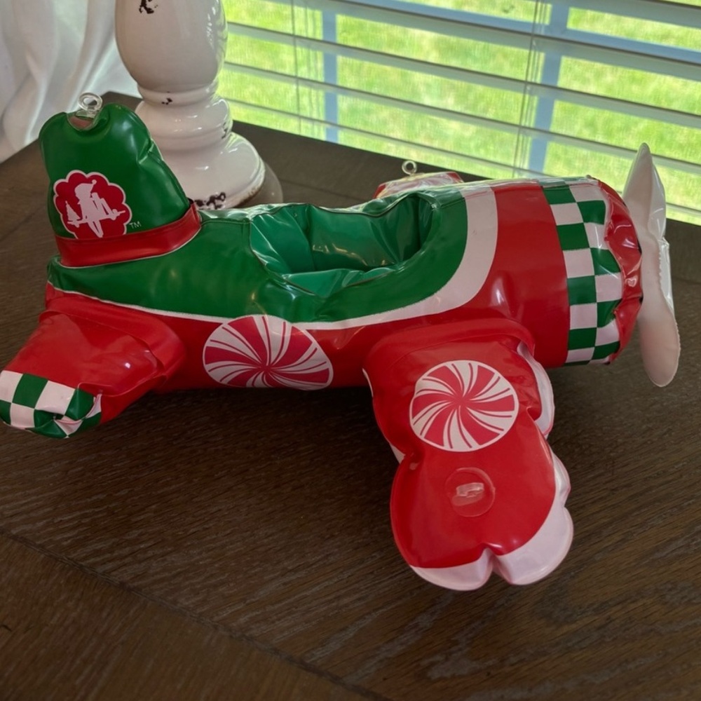 Elf on the Shelf Inflatable Red and Green Airplane Toy